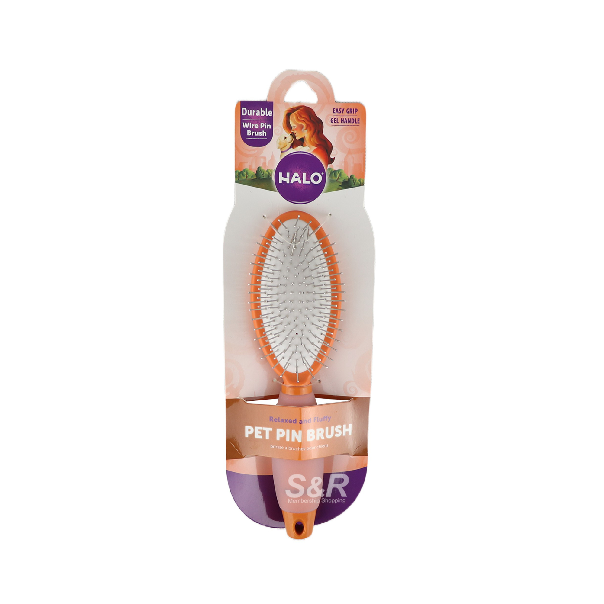Halo Wire Pin Pet Brush 1pc Halo Wire Pin Pet Brush 1pc